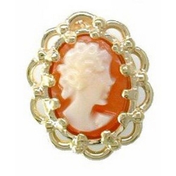 N336 14K CAMEO SLIDE 